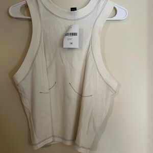 Forever 21 white Ribbed Crop Top